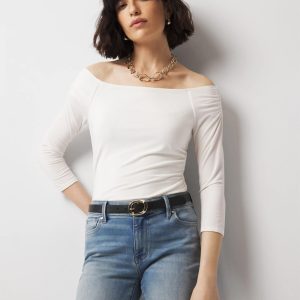 Off-The-Shoulder Ruched Top
