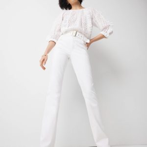 Extra High-Rise Belted Skinny Flare Jean