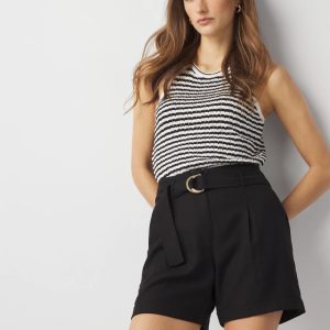 Belted Tailored Short