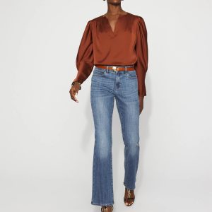 Petite Mid-Rise Bootcut Jean