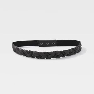 Braided Raffia Stretch Belt