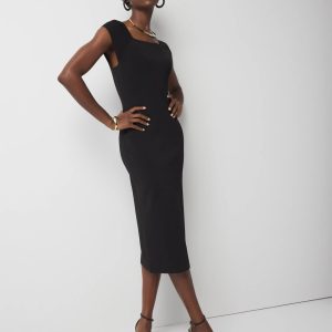 WHBM FORME™ Ribbed Stretch Sweater Dress