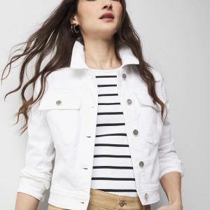 Petite Cropped Denim Jacket