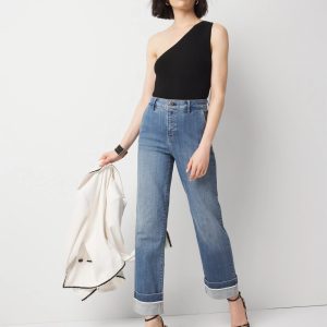 Petite Extra High-Rise Cuffed Relaxed Straight Jean
