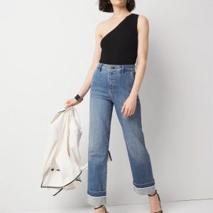 Petite Extra High-Rise Cuffed Relaxed Straight Jean