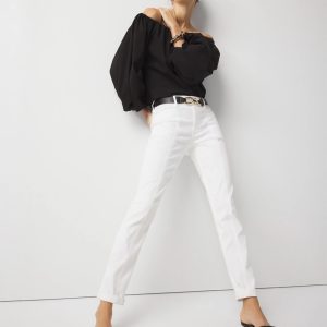 Mid-Rise Double Pocket Girlfriend Jean