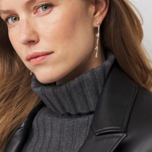 Mixed Media Linear Earrings