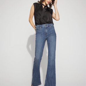 Petite High-Rise Flare Jean
