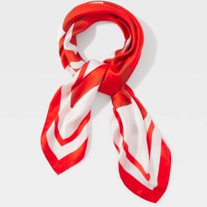 Floral Print Square Scarf