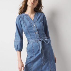 Petite Denim Mini Dress