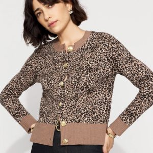 Petite Leopard Cardigan