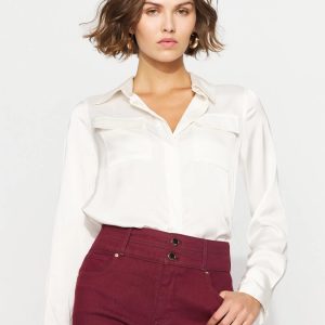 Relaxed Utility Satin Shirt