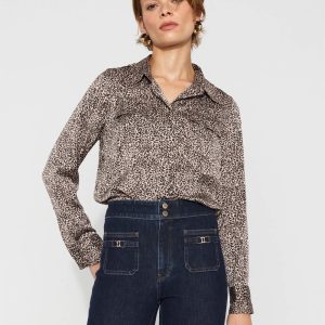 Relaxed Utility Satin Shirt