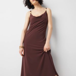 Cowl Neck Slip Dress