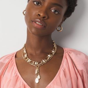 Mother of Pearl Charm Necklace