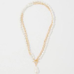 Gold + Pearl Convertible Pendant