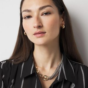 Gold + Silver Mariner Links Necklace