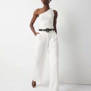 Pleated Wide Leg Pant