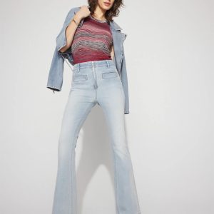 Extra High-Rise Novelty Pocket Flare Jean