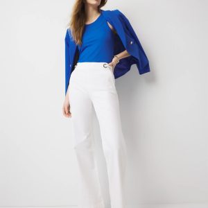 Extra High-Rise Novelty Waist Wide Leg Jean