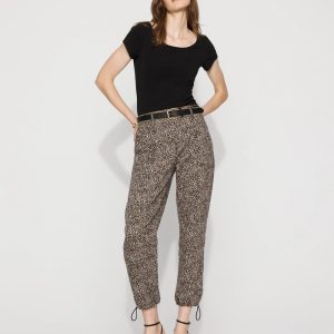 High-Rise Pret Leopard Relaxed Ankle Pant