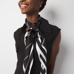 Rope Print Square Scarf