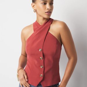 Petite Crossover Halter Vest