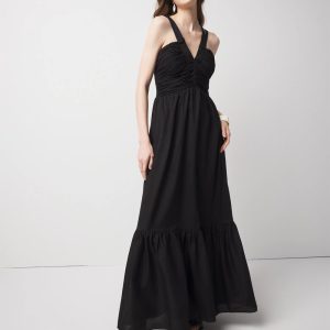 Strappy Halter Maxi Dress