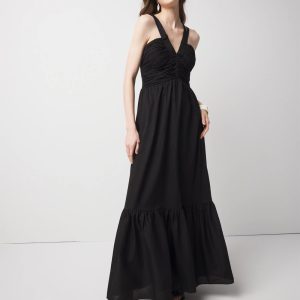 Strappy Halter Maxi Dress