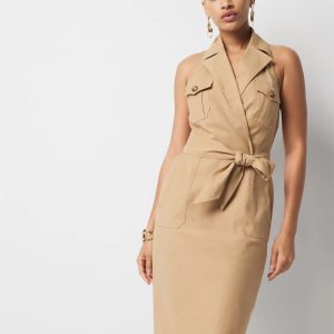 Trench Wrap Mini Dress