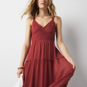 Lurex Midi Dress