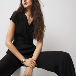 Crossover-Front Jumpsuit