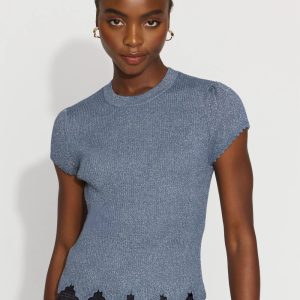 Scalloped Shimmer Sweater