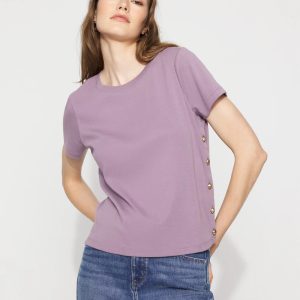 Side Button Tee