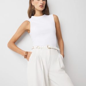 WHBM FORME™ All Ways Stretch High-Crewneck Tank Top