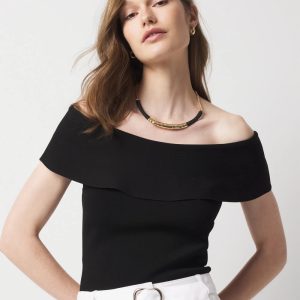 WHBM FORME™ Sculpt Stretch Off-the-Shoulder Sweater